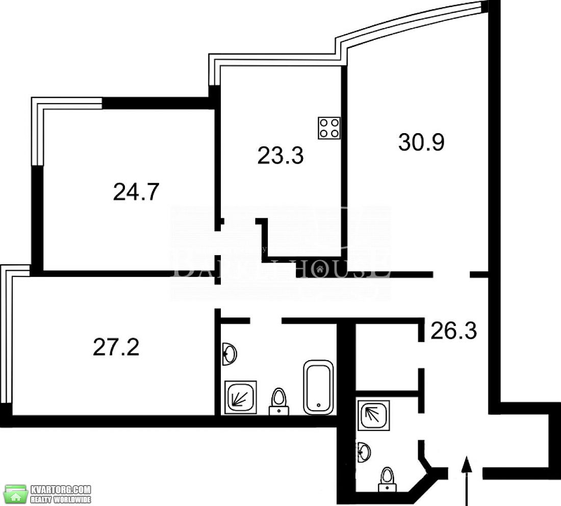 Rent out 3-room apartment. Киев,  Кловский спуск — photo 9