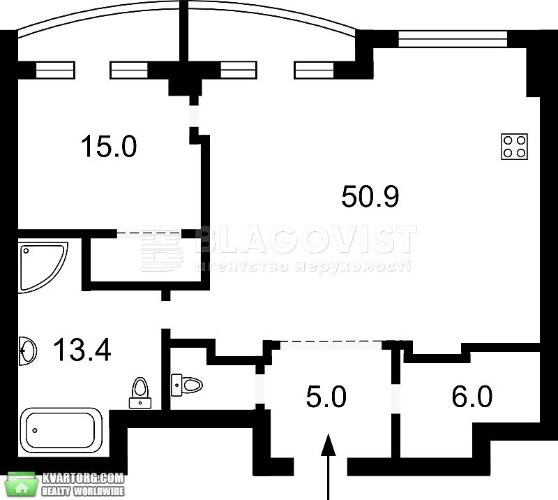 Sell 2-room apartment. Киев,  Жилянская — photo 3