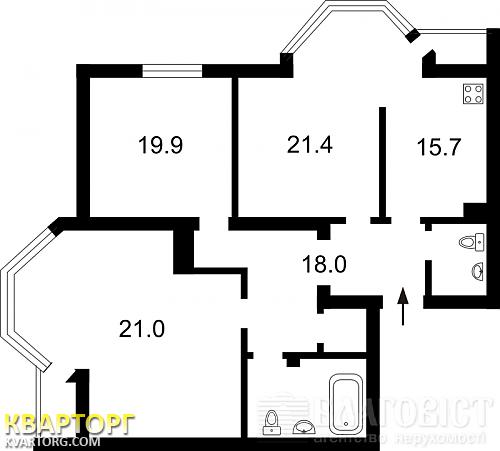 Sell 3-room apartment. Киев, Волынская — photo 3