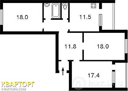 Sell 3-room apartment. Киев, Урлолвская, — photo 2