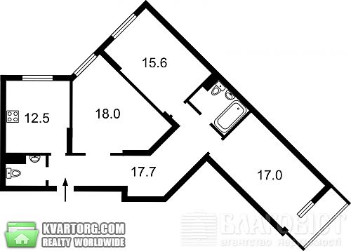 Sell 3-room apartment. Киев, Ломоносова — photo 2