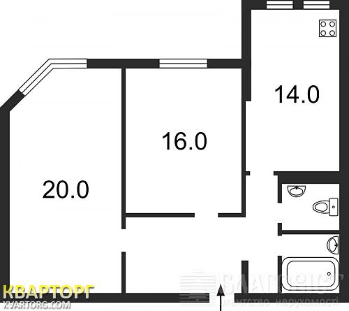 Sell 2-room apartment. Киев,  Палладина пр — photo 2
