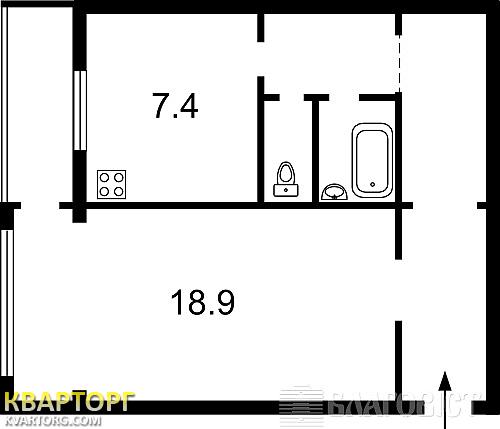 Sell 1-room apartment. Киев,  Воздухофлотский пр — photo 2