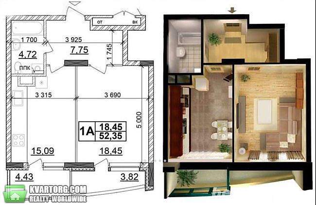 Sell 1-room apartment. Киев, Панельная — photo 3