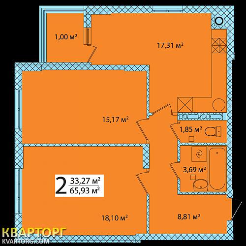Sell 1-room apartment. Киев, Бориспольское шоссе — photo 2