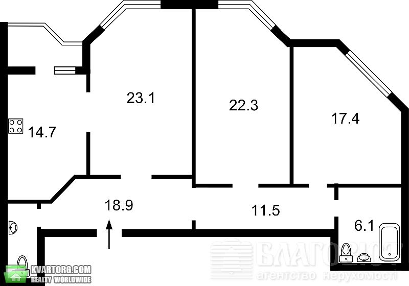 Sell 3-room apartment. Киев, Коперника — photo 7