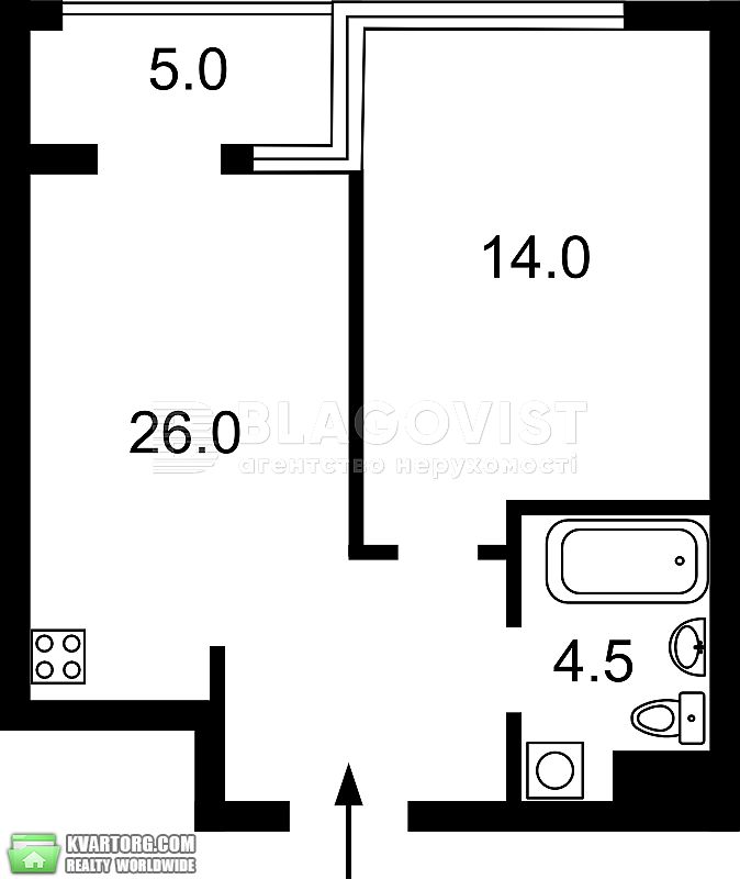 Sell 1-room apartment. Киев,  Предславинская — photo 3