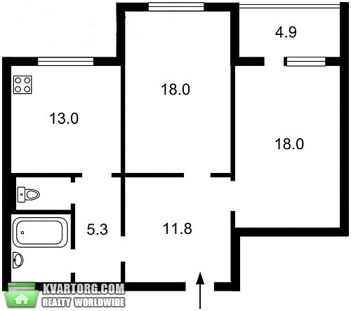 Sell 2-room apartment. Киев, Белицкая — photo 2