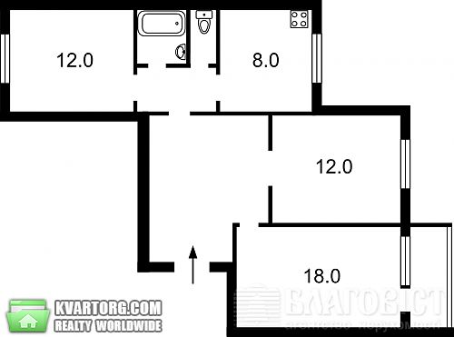 Sell 3-room apartment. Киев, Срибнокильская — photo 4