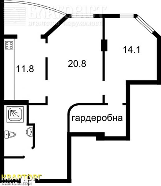 Sell 2-room apartment. Киев, Гетьмана — photo 9