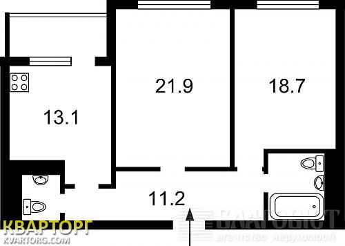 Sell 2-room apartment. Киев,  40-летия Октября просп — photo 3