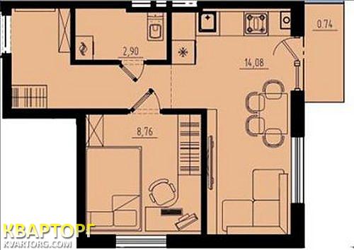 Sell 1-room apartment. Одесса, Люстдорфская дорога — photo 2