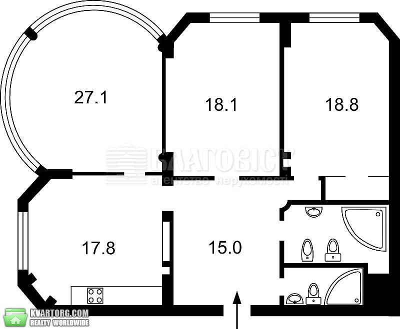 Sell 3-room apartment. Киев,  Тимошенко — photo 1