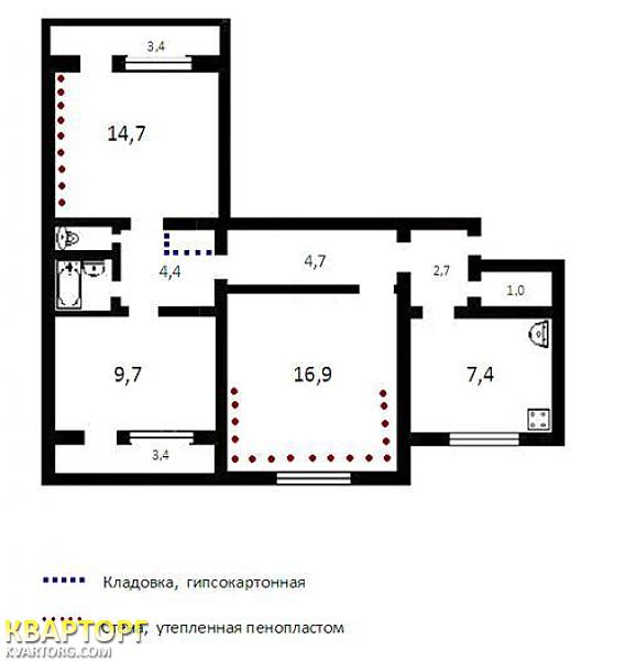 Sell 3-room apartment. Киев,  Ушакова — photo 2