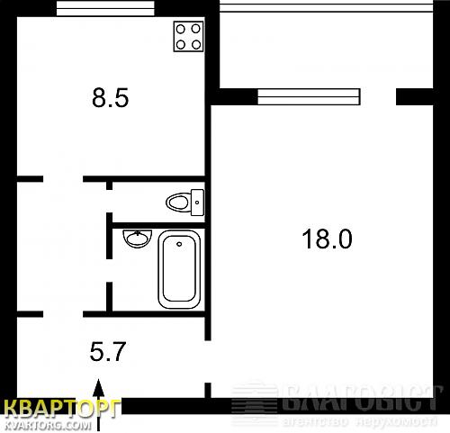 Sell 1-room apartment. Киев, Ревуцкого — photo 3