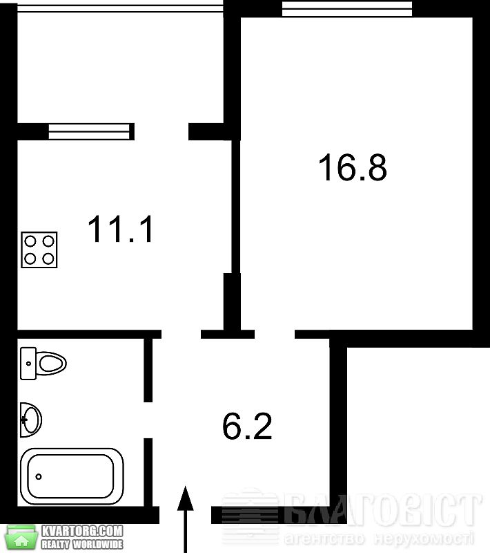 Sell 1-room apartment. Киев,  Воскресенская — photo 8