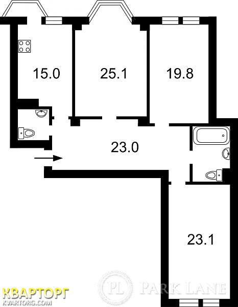продам 3-комнатную квартиру. Киев,  Ломоносова - фото 6