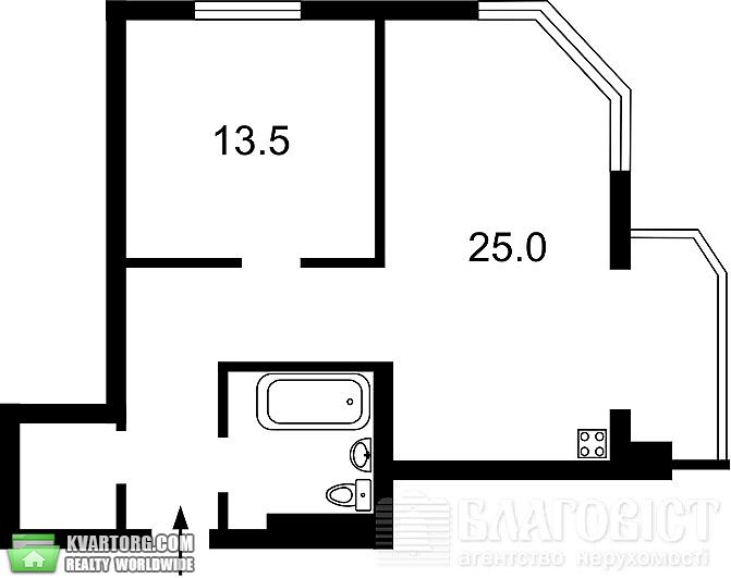 Sell 1-room apartment. Киев,  Днепровская наб — photo 2