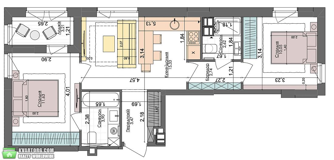 Sell 2-room apartment. Киев,  Салютная — photo 3