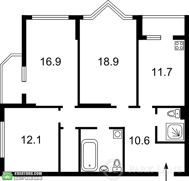 Sell 3-room apartment. Киев, Николая Бажана — photo 3