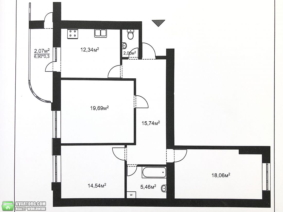 Sell 3-room apartment. Харьков, Куряжская — photo 1