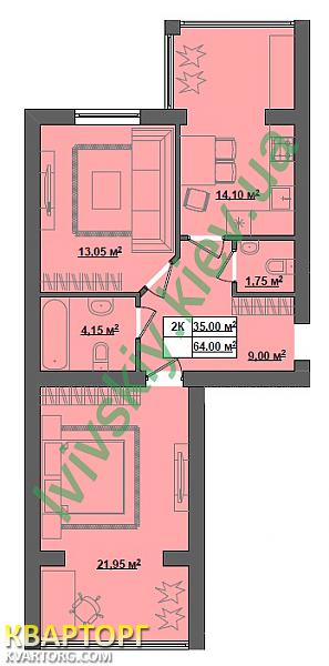 Sell 1-room apartment. Киев, Большая Окружная — photo 6