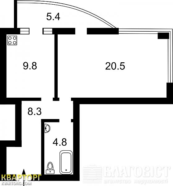 Sell 1-room apartment. Киев, шумского — photo 3