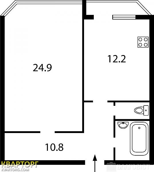 Sell 1-room apartment. Киев,  Ломоносова — photo 3