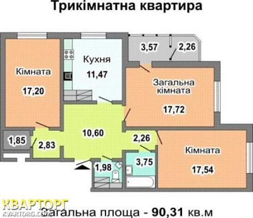 продам 2-комнатную квартиру. Киев,  Урловская, строит.№4в - фото 3