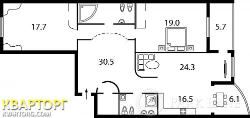 Sell 3-room apartment. Киев, Срибнокильская — photo 2