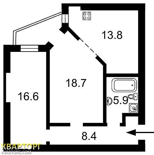 Sell 2-room apartment. Киев, Саксаганского — photo 7
