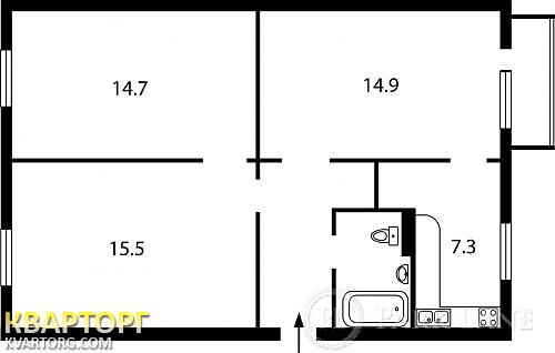 Sell 2-room apartment. Киев,  Бусиловская — photo 2