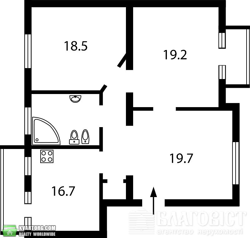 Sell 3-room apartment. Киев,  Тарасовская — photo 4