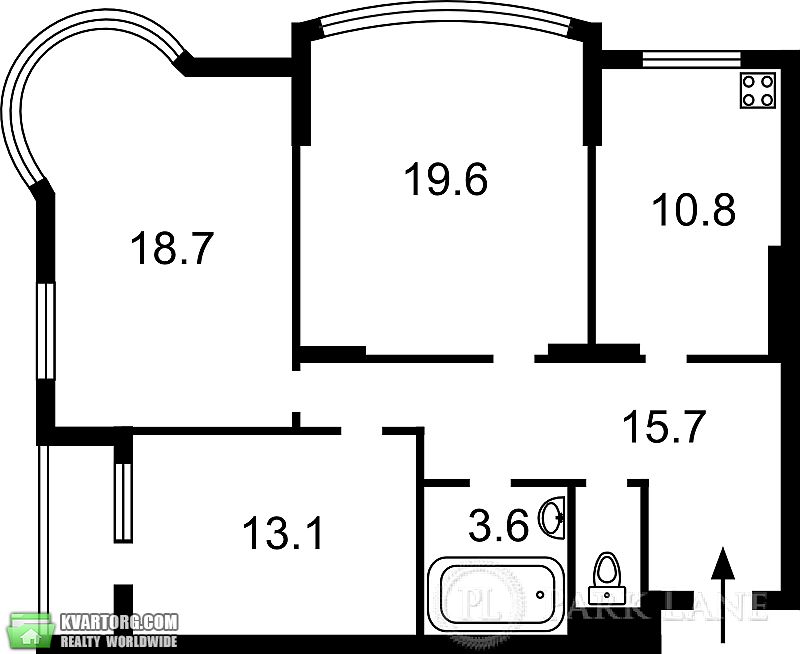 Sell 3-room apartment. Киев,  Днепровская наб — photo 7